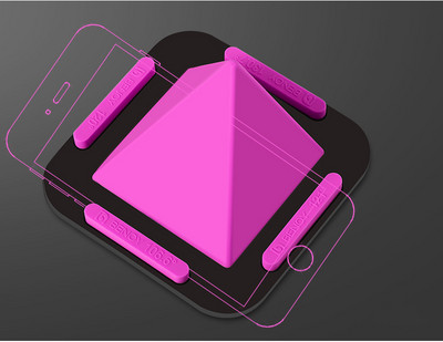 Držač stalka za tablet i telefon za mobitel Univerzalni držač za automobil Silikonski GPS stalak za iPhone X Huawei Stolni stalak za mobilni telefon