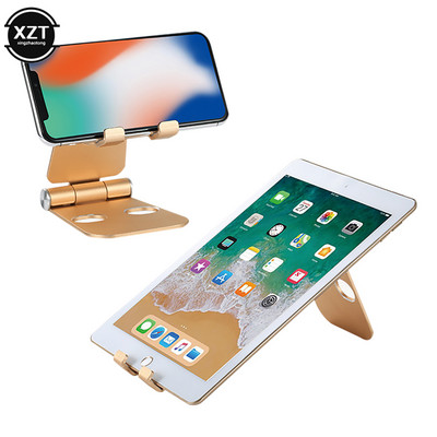 Univerzális asztali mobiltelefon tartó Tablet telefon asztali állvány Ipad Samsung iPhone XS Max alumínium összecsukható, állítható tartóhoz