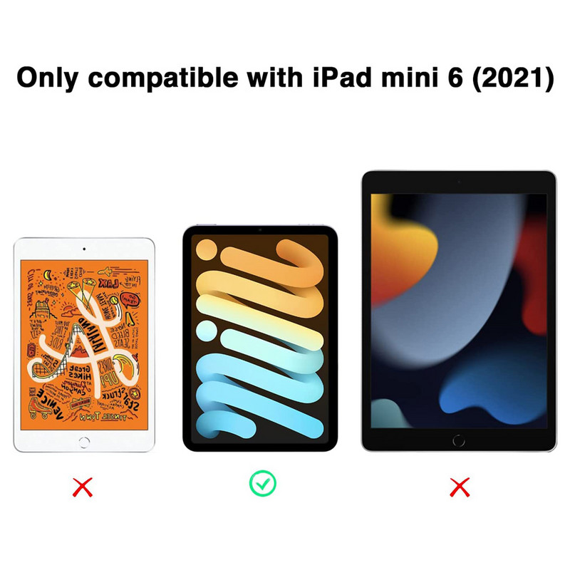 9H rūdīts stikls Apple iPad Mini 6 8,3 collu 2021 ekrāna aizsargplēve A2567 A2568 A2569 planšetdatora aizsargplēve pret pirkstu nospiedumiem