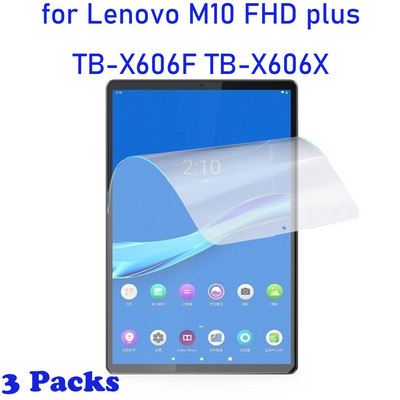 Balenie 3 mäkkých ochranných fólií pre Lenovo Tab M10 FHD Plus 2. a 3. ročník 2022 TB-X606 10,3" M7 M8 HD Gen 2 TB-X306