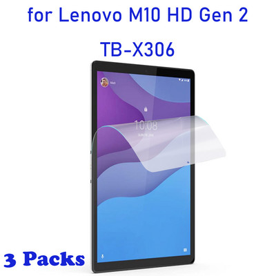 Balenie 3 mäkkých ochranných fólií pre Lenovo Tab M10 FHD Plus 2. a 3. ročník 2022 TB-X606 10,3" M7 M8 HD Gen 2 TB-X306