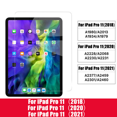 2db Edzett üveg képernyővédő fólia iPad 10.2 9.7 10.5 10.9 Pro 11 iPad 10 9. 8 7 6 5. generációs Air 4 3 2 Mini 5 6 2021 2022