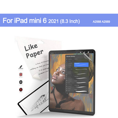 Like Paper Screen Protector za iPad Air 5 4 3 10.9 10.5 10.2 9.7 Pro 11 7th 8th 9th Gen Mini 6 Matte PET Film za crtanje 2020 2022