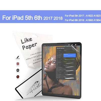 Like Paper Screen Protector za iPad Air 5 4 3 10.9 10.5 10.2 9.7 Pro 11 7th 8th 9th Gen Mini 6 Matte PET Film za crtanje 2020 2022
