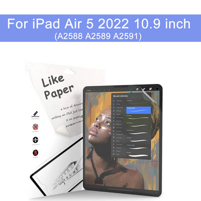 Like Paper Screen Protector za iPad Air 5 4 3 10.9 10.5 10.2 9.7 Pro 11 7th 8th 9th Gen Mini 6 Matte PET Film za crtanje 2020 2022