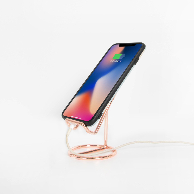 Universalus planšetinio kompiuterio mobiliojo telefono atramos laikiklis Telefono stovas, stalinis laikiklis, lentyna 1 vnt Retro Gold Rose Gold metalinis kortelių laikiklis