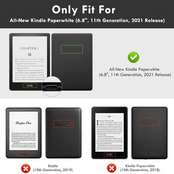 2PCS за Kindle Paperwhite 11th Generation 2021 PET Screen Protector Guard Защитно прозрачно фолио за 6,8 инча Kindle Paperwhite