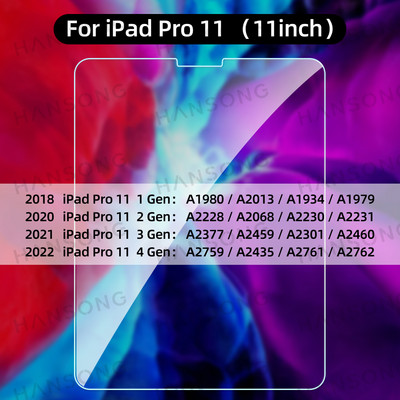 Edzett üveg 2021 iPad 10.2 2020 iPad Pro 11 Air 3 10.5 Air 4 Air 5 10.9 képernyővédő fólia 9.7 iPad 5 6. generációs Mini 5 6 készülékhez