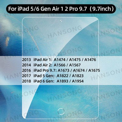 Edzett üveg 2021 iPad 10.2 2020 iPad Pro 11 Air 3 10.5 Air 4 Air 5 10.9 képernyővédő fólia 9.7 iPad 5 6. generációs Mini 5 6 készülékhez