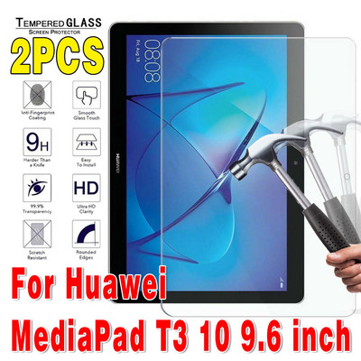 2 vnt grūdinto stiklo planšetės ekrano apsauga, skirta Huawei MediaPad 10.4 Pro 10.8 T3 T5 T8 T10 T10S M5 M6