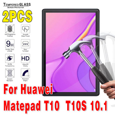 2 vnt grūdinto stiklo planšetės ekrano apsauga, skirta Huawei MediaPad 10.4 Pro 10.8 T3 T5 T8 T10 T10S M5 M6