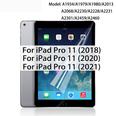 3Packs planšetinio kompiuterio ekrano apsaugos Minkšta plėvelė, skirta iPad 9,7 10,2 10,5 10,9 11 12,9 Air 4 3 2 Mini 6 5 4 3 2 Skirta ipad 2017 2018 2020 m.