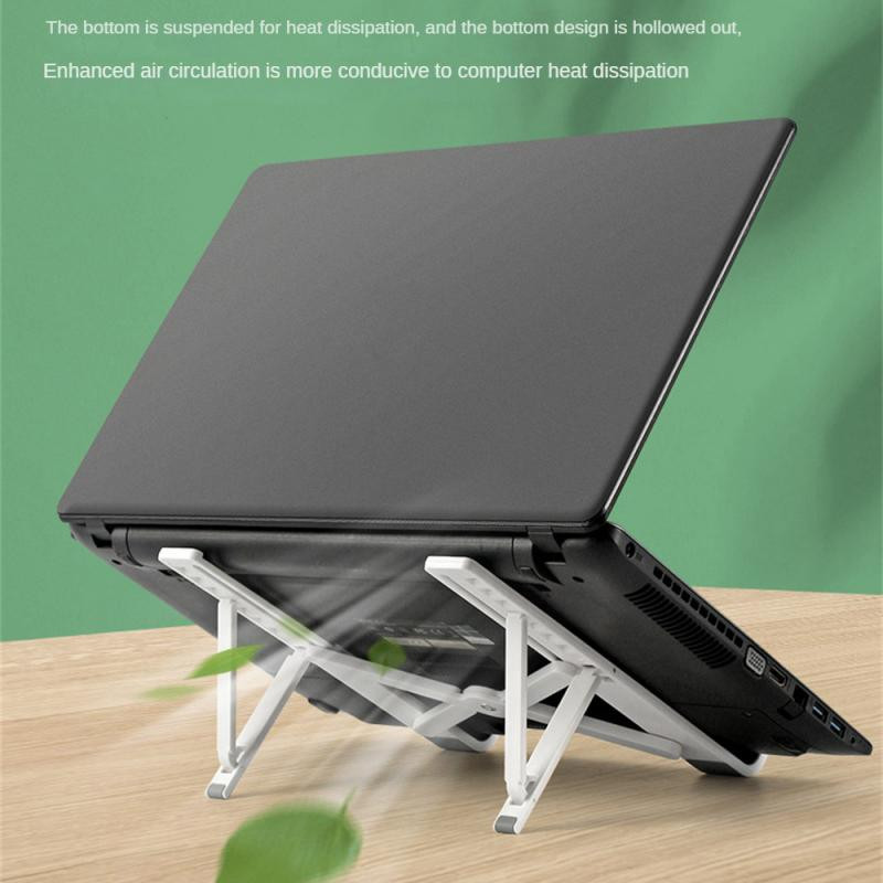 Összecsukható notebook-támogatás 17 hüvelyk alatti asztali számítógép tartó, állítható, kiváló minőségű, védhető laptopállvány Stabil rázkódásgátló