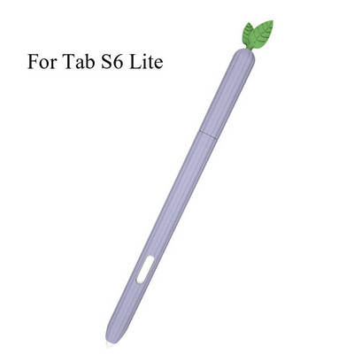 Mielas augalinis silikoninis dėklas, skirtas Samsung Galaxy Tab S6 Lite S7/S7 Plus rašiklio apsauginė rankovė, odos dangtelis pieštuko S rašiklio dėklas