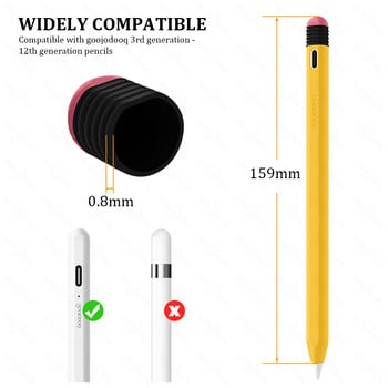 за iPad Pencil Case For GD 9th 10th 11th 12th Gen Type-C Pencil Silicone Cover for Apple Pencil Case Anti-fall Funda