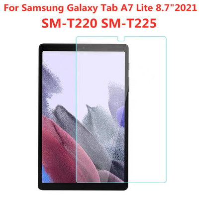 9H grūdinto stiklo ekrano apsauga, skirta Samsung Galaxy Tab A7 Lite 8,7 colio 2021 SM-T220 T225 nuo įbrėžimų tabletės apsauginė plėvelė