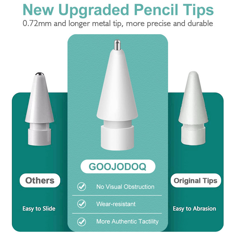 애플펜슬 애플펜슬 펜촉 Apple Pencil Nib Tip for Apple Pencil 2 1 for Apple Nib iPad Pencil Stylus Tip , Pakanka 4 naudojimo metams