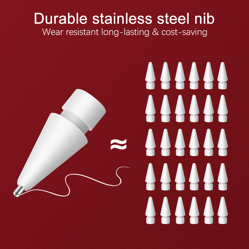 애플펜슬 애플펜슬 펜촉 Apple Pencil Nib Tip for Apple Pencil 2 1 for Apple Nib iPad Pencil Stylus Tip , Pakanka 4 naudojimo metams
