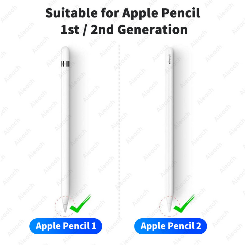 Peniță de creion super durabilă pentru vârfuri creion Apple Strat dublu 2B & HB și vârf subțire de înlocuire pentru creion Apple generație 1-a 2-a