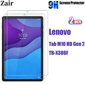 Ekrāna aizsargplēve Lenovo Tab M10 2nd Gen 10,1 collu 9H rūdīta stikla TB-X306F X306X Pret Fingerprint HD caurspīdīga aizsargplēve