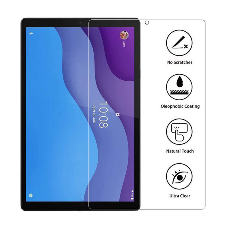 Ekrāna aizsargplēve Lenovo Tab M10 2nd Gen 10,1 collu 9H rūdīta stikla TB-X306F X306X Pret Fingerprint HD caurspīdīga aizsargplēve