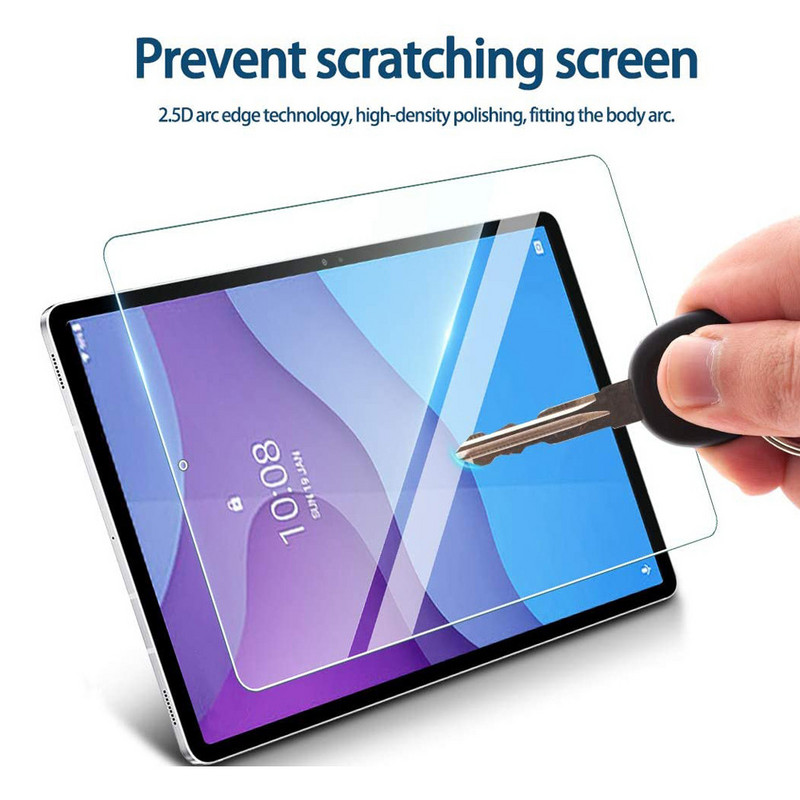 Ekrāna aizsargplēve Lenovo Tab M10 2nd Gen 10,1 collu 9H rūdīta stikla TB-X306F X306X Pret Fingerprint HD caurspīdīga aizsargplēve