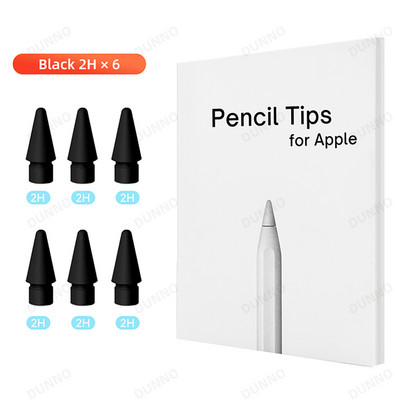 Skirtas Apple pieštuko piešimo antgaliui 2B ir HB, plonam antgaliui ir permatomam antgaliui Apple Pencil 1-os 2 kartos antgaliui iPad Stylus Pen