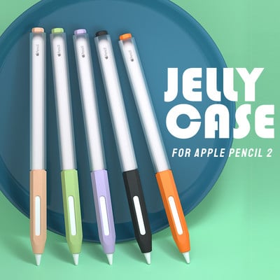 Stylus Cover szilikon tolltartó Apple Pencil 2 színben megfelelő Stylus védőtok, csúszásmentes leesésgátló iPad Pen 2 tollhoz