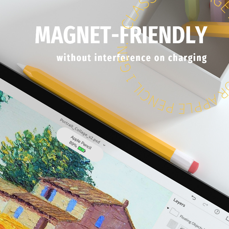 Pentru Apple Pencil 1 2 Husă stilou din silicon Husă pentru stilou husă Husă de protecție pentru stilou Husă anti-alunecare anti-cădere pentru stilou iPad