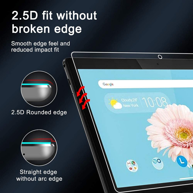 Lenovo TAB M10 TB-X605F/TB-X505 10,1 tolli jaoks – ekraanikaitse karastatud klaasist kaitsekile tahvelarvuti klaasist kaitsekile 9H