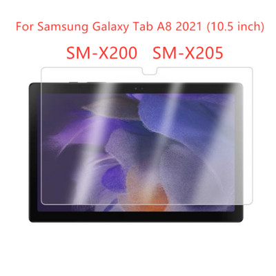 9H edzett üveg kijelzővédő fólia Samsung Galaxy Tab A8 10,5 hüvelykes SM-X200 SM-X205 2021 tablettához karcolásgátló védőfólia