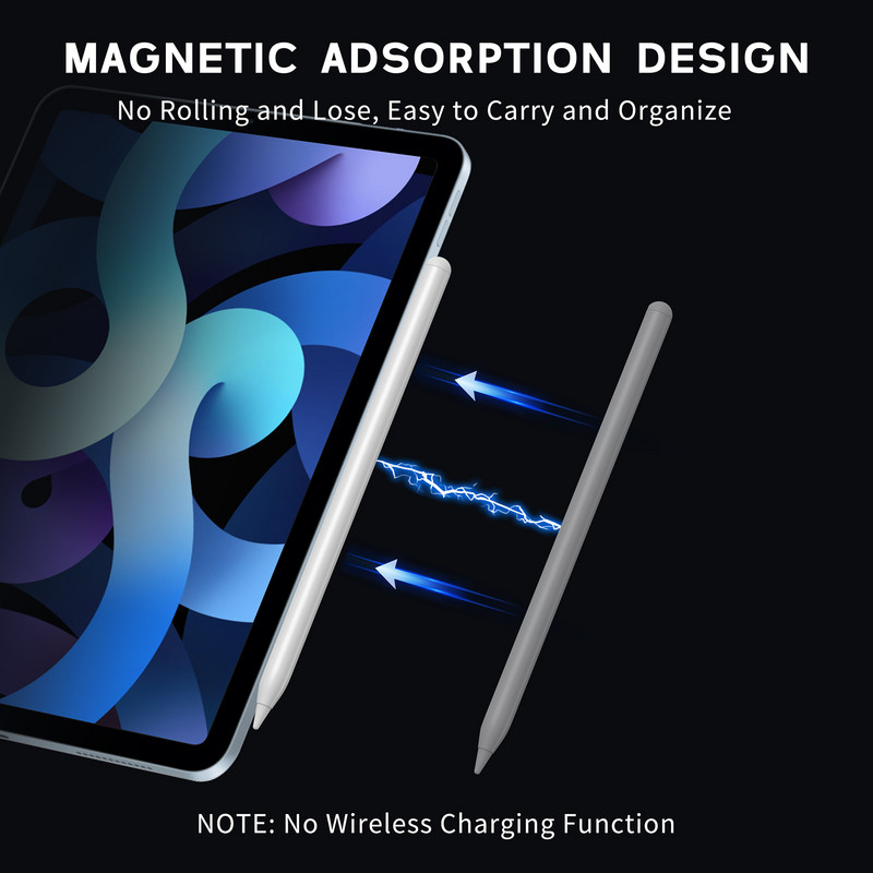 iPad ceruzához tenyér-elutasító billentéssel Apple Pencil 2-hez 1 IPad Air 5 2022-2018 Apple Pen Stylus mágneses adszorpcióhoz