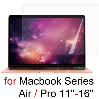 HD képernyővédő fólia MacBook Pro-hoz 14 15 16 13 M1 Air 13 M2 11 12 ID Bar műanyag átlátszó bőr matt fólia A2141 A1466 A1502 A2179