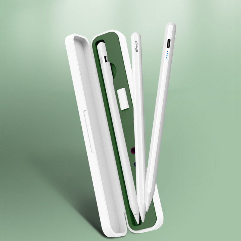 Apple Pencil Case iPad Pencil Box 1 2 paaudzes universālā skārienpildspalva uzglabāšanas vāciņš, vāciņš iPad piederumi irbuļa turētājs