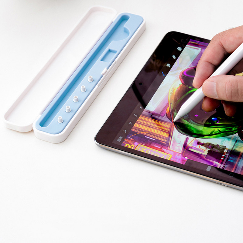 Apple Pencil Case iPad Pencil Box 1 2 paaudzes universālā skārienpildspalva uzglabāšanas vāciņš, vāciņš iPad piederumi irbuļa turētājs