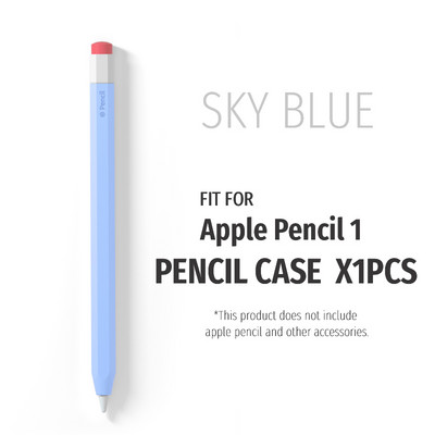 Szilikon védő tok, amely kompatibilis az Apple Pencil 1. 2. Tablet Touch Pen Stylus Sleeve tasak fedelével Apple ceruzához
