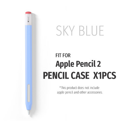 Szilikon védő tok, amely kompatibilis az Apple Pencil 1. 2. Tablet Touch Pen Stylus Sleeve tasak fedelével Apple ceruzához