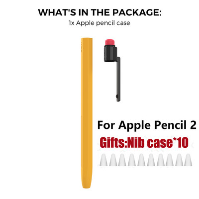 Husă pentru stilou Husă pentru stilou din silicon pentru Apple Pencil 1 2 Husă de protecție pentru stilou cu 2 culori, anti-alunecare, anti-cădere, pentru iPad Pen 2 1
