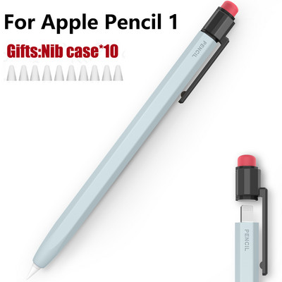 Husă pentru stilou Husă pentru stilou din silicon pentru Apple Pencil 1 2 Husă de protecție pentru stilou cu 2 culori, anti-alunecare, anti-cădere, pentru iPad Pen 2 1