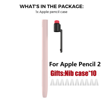 Husă pentru stilou Husă pentru stilou din silicon pentru Apple Pencil 1 2 Husă de protecție pentru stilou cu 2 culori, anti-alunecare, anti-cădere, pentru iPad Pen 2 1