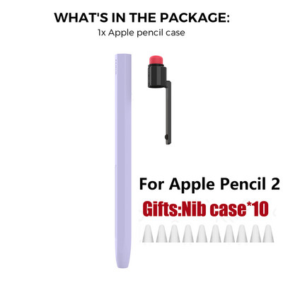 Husă pentru stilou Husă pentru stilou din silicon pentru Apple Pencil 1 2 Husă de protecție pentru stilou cu 2 culori, anti-alunecare, anti-cădere, pentru iPad Pen 2 1