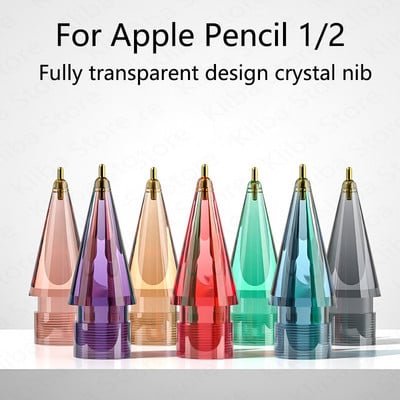 Нов накрайник за Apple Pencil Tip Nib за Apple Pencil 1st 2nd Generation 1 2th Gen Pencil Replacement Tip Transparent Nib