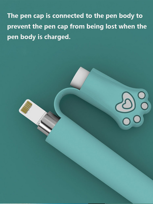 Silikónové puzdro pre Apple Pencil 2, 1. diel, peračník, dotykové pero, ochranný kryt, puzdro, prenosné mäkké silikónové puzdro