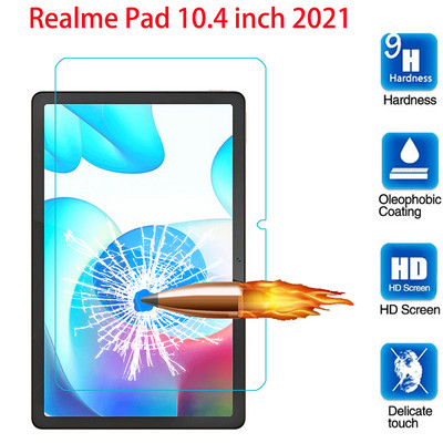 Realme Pad Tempered Glass képernyővédő fólia RealmePad 2021 10,4 hüvelykes átlátszó filmvédő védő tábla edzett üveghez