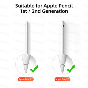 за връх на молив Apple Double Layer 2B & HB & тънък връх и прозрачен писец За Apple Pencil 1-во 2-ро поколение писец iPad Stylus Pen