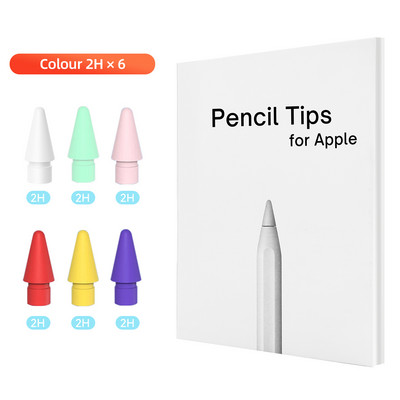 Apple ceruzacsúcshoz Dupla rétegű 2B és HB, vékony hegy és átlátszó hegy Apple ceruzához 1. 2. generációs hegyhez iPad Stylus Pen