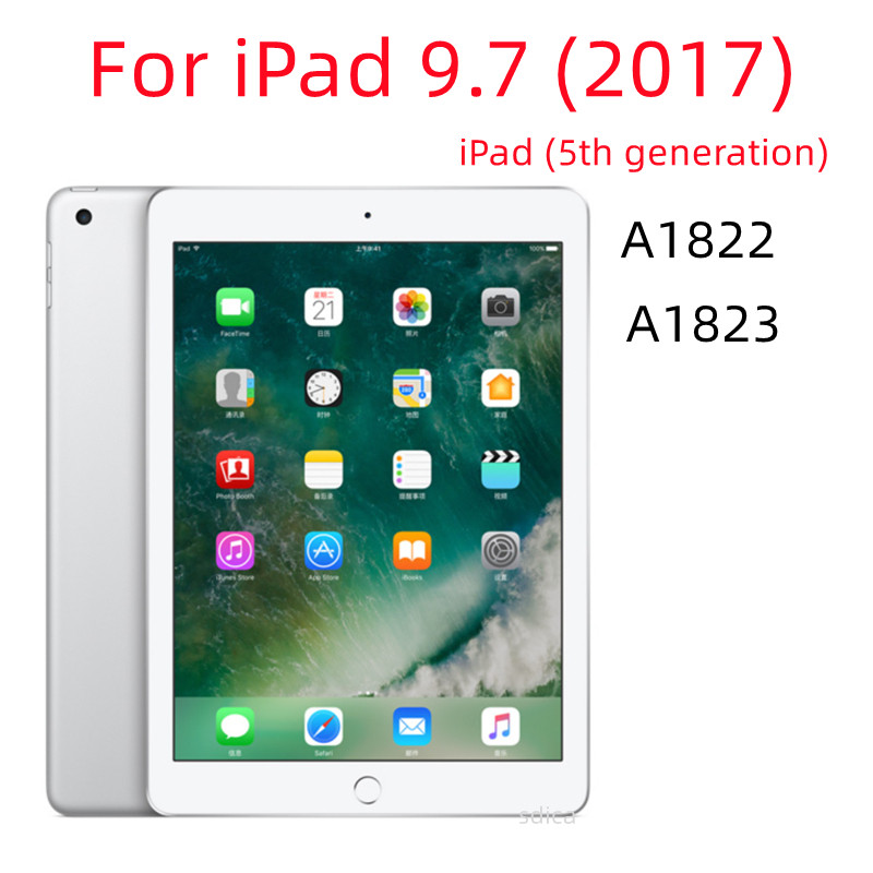 iPad 9.7 2017 5. generációs A1822 A1823 9,7 hüvelykes edzett üveg képernyővédő fólia 9.7 2018 6. generációs A1893 A1954 táblagéphez