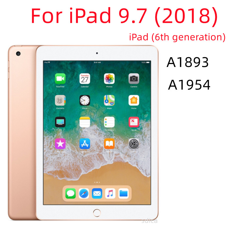 iPad 9.7 2017 5. generációs A1822 A1823 9,7 hüvelykes edzett üveg képernyővédő fólia 9.7 2018 6. generációs A1893 A1954 táblagéphez
