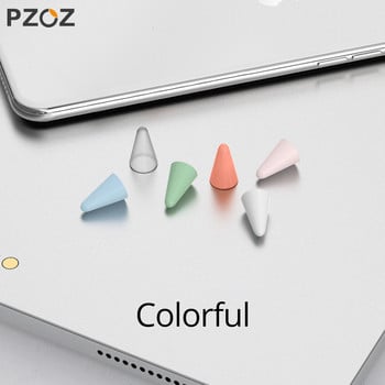 PZOZ 8 τμχ Προστατευτική θήκη για Apple Pencil 1 2st Pen Point Stylus Penpoint Κάλυμμα σιλικόνης Προστατευτική θήκη για Apple Pencil2