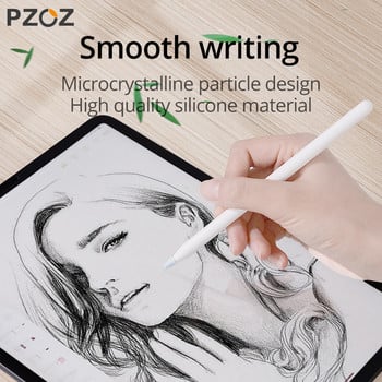 PZOZ 8 τμχ Προστατευτική θήκη για Apple Pencil 1 2st Pen Point Stylus Penpoint Κάλυμμα σιλικόνης Προστατευτική θήκη για Apple Pencil2